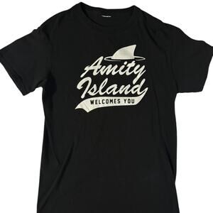 Jaws Amity Island Welcomes You Horror Movie T Shirt Small